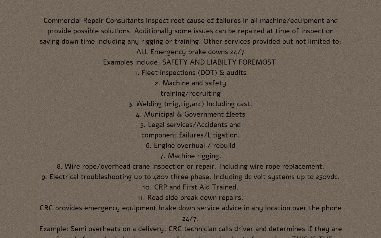 Detroit diesel mobile repair (C.R.C.) featured image